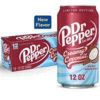 Dr Pepper Creamy Coconut Soda, 12 fl oz Cans, 12-Pack