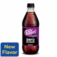 Dr Pepper Blackberry Zero Sugar Soda, 20 fl oz Bottle